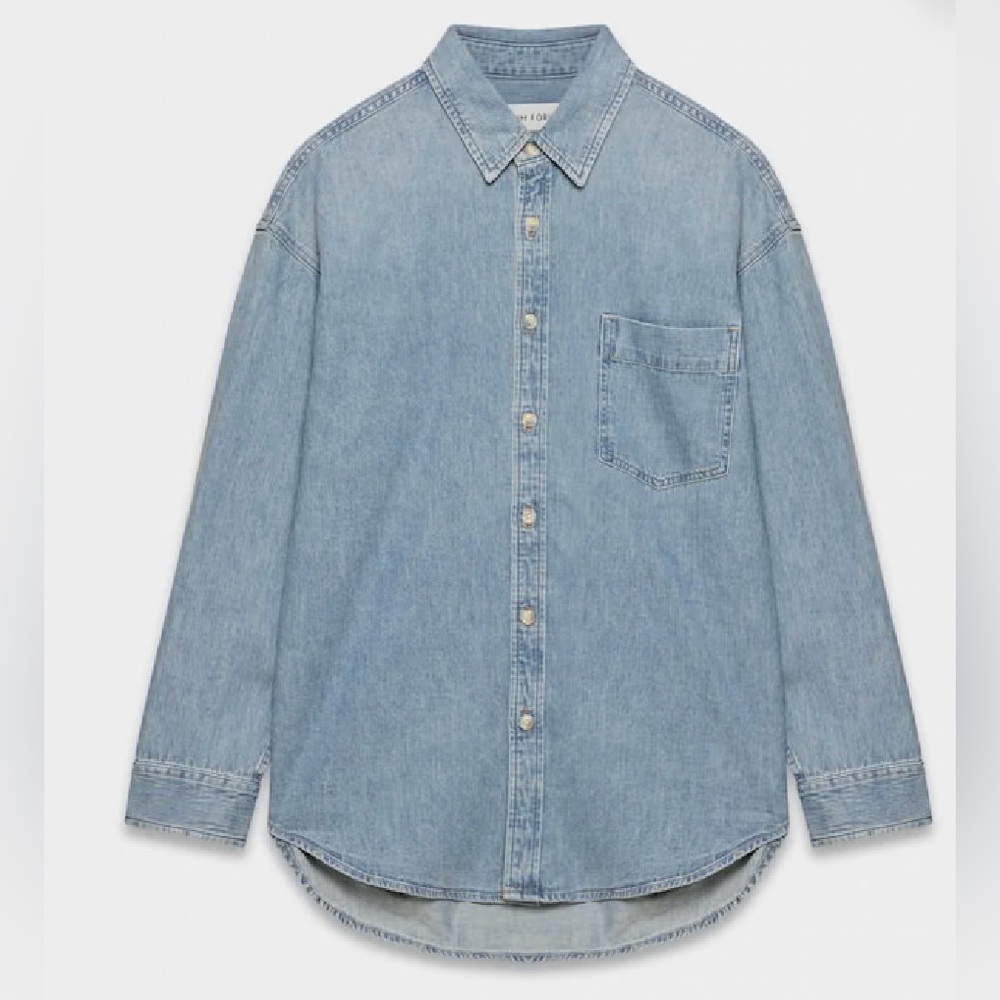 Aritzia Blue Denim Forum shirt